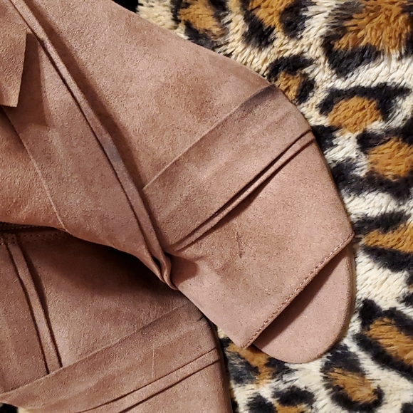 NIB Lauren Conrad Partywnude 9W Open Toe Booties - Picture 5 of 5